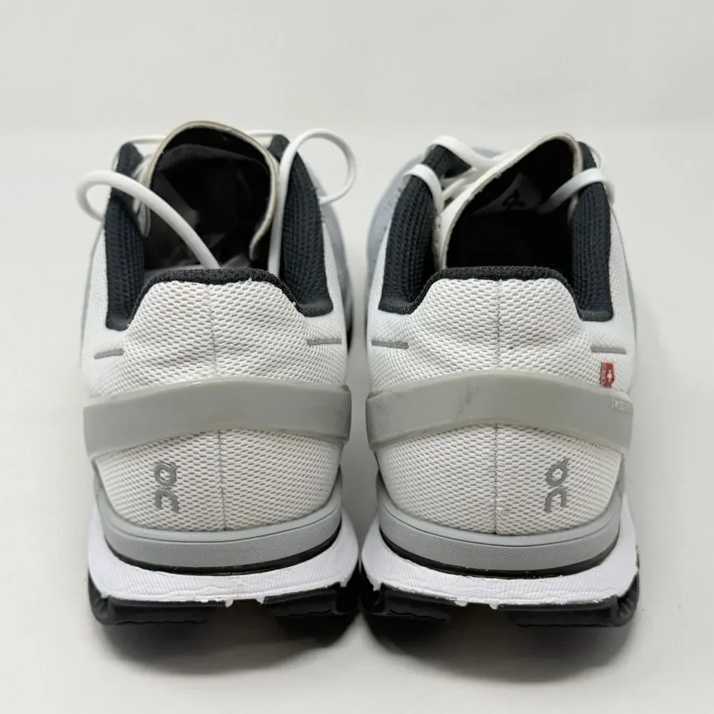 On Cloudsurfer Running Shoes Mens 10.5 Gray White Mesh Lightweight Sneakers - Picture 11 of 16